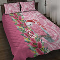 Australia Pink Galah Christmas Quilt Bed Set Falalalala Galalah Bottlebrush Aboriginal Art - Aussie Hoodie
