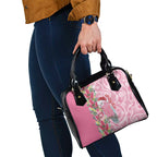 Australia Pink Galah Christmas Shoulder Handbag Falalalala Galalah Bottlebrush Aboriginal Art - Aussie Hoodie