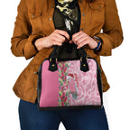 Australia Pink Galah Christmas Shoulder Handbag Falalalala Galalah Bottlebrush Aboriginal Art - Aussie Hoodie