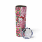 Australia Pink Galah Christmas Skinny Tumbler Falalalala Galalah Bottlebrush Aboriginal Art - Aussie Hoodie