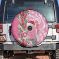 Australia Pink Galah Christmas Spare Tire Cover Falalalala Galalah Bottlebrush Aboriginal Art - Aussie Hoodie
