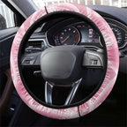 Australia Pink Galah Christmas Steering Wheel Cover Falalalala Galalah Bottlebrush Aboriginal Art - Aussie Hoodie