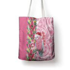 Australia Pink Galah Christmas Tote Bag Falalalala Galalah Bottlebrush Aboriginal Art - Aussie Hoodie