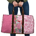 Australia Pink Galah Christmas Travel Bag Falalalala Galalah Bottlebrush Aboriginal Art - Aussie Hoodie