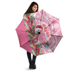 Australia Pink Galah Christmas Umbrella Falalalala Galalah Bottlebrush Aboriginal Art - Aussie Hoodie