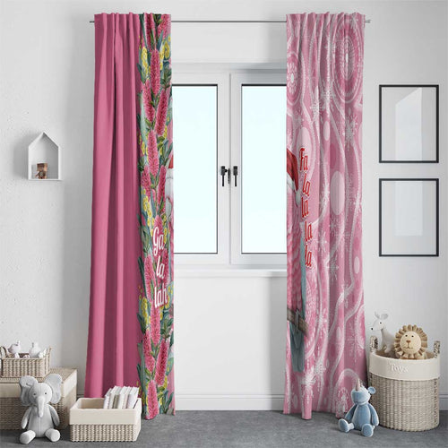 Australia Pink Galah Christmas Window Curtain Falalalala Galalah Bottlebrush Aboriginal Art - Aussie Hoodie