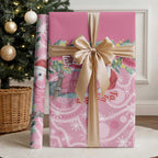 Australia Pink Galah Christmas Wrapping Paper Falalalala Galalah Bottlebrush Aboriginal Art - Aussie Hoodie