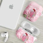 Funny Pink Galah Australia Christmas AirPods Case Eucalyptus Blossoms Aboriginal Art - Aussie Hoodie