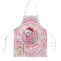 Funny Pink Galah Australia Christmas Apron Eucalyptus Blossoms Aboriginal Art - Aussie Hoodie