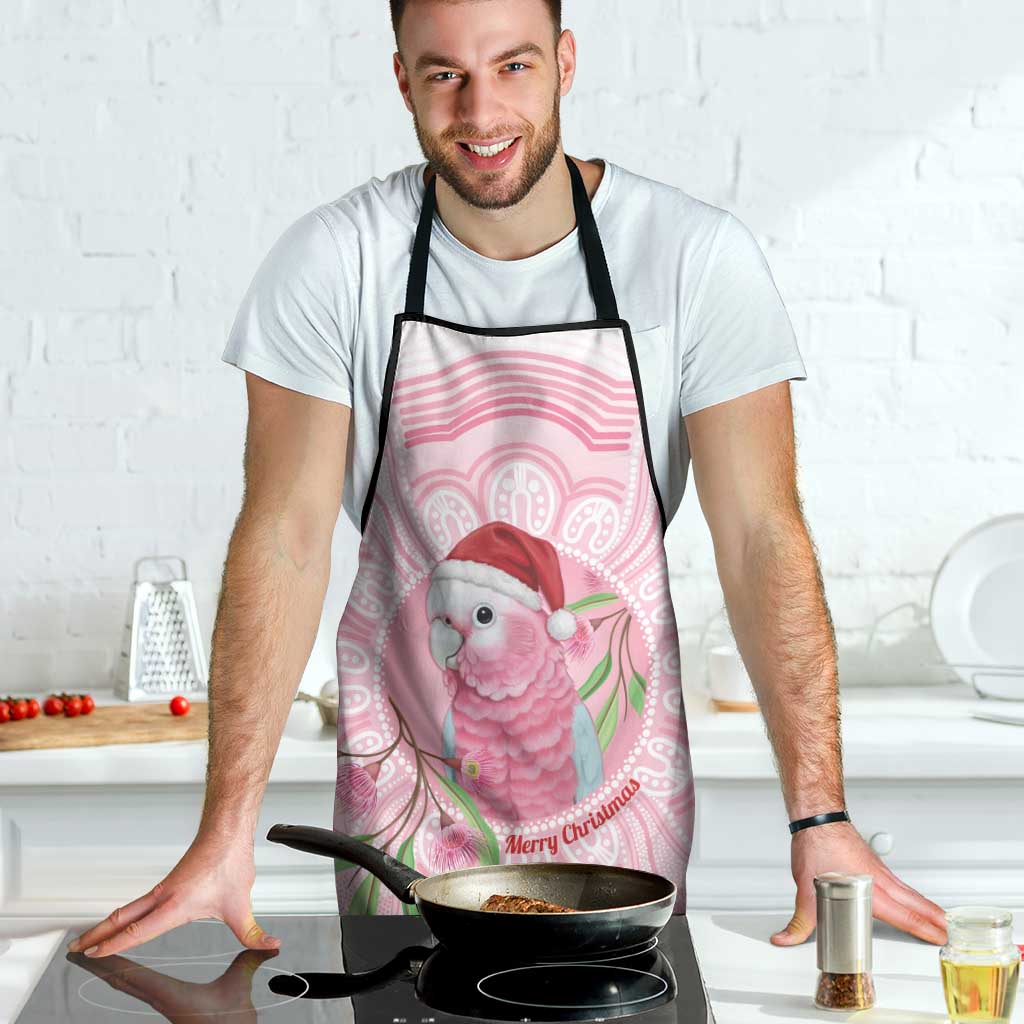 Funny Pink Galah Australia Christmas Apron Eucalyptus Blossoms Aboriginal Art - Aussie Hoodie