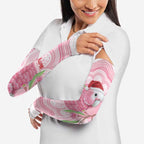 Funny Pink Galah Australia Christmas Arm Sleeves Eucalyptus Blossoms Aboriginal Art - Aussie Hoodie