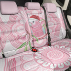 Funny Pink Galah Australia Christmas Back Car Seat Cover Eucalyptus Blossoms Aboriginal Art - Aussie Hoodie