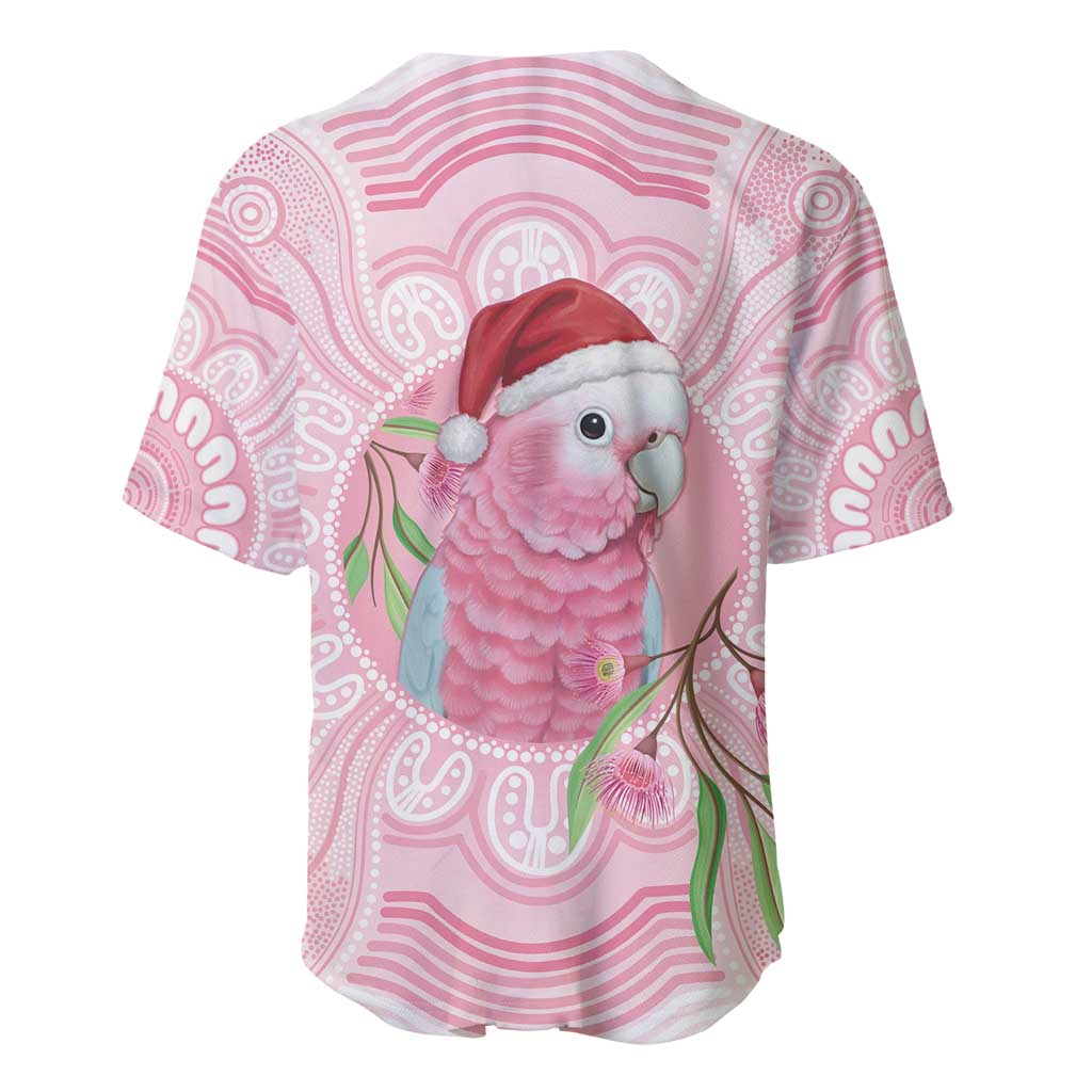 Funny Pink Galah Australia Christmas Baseball Jersey Eucalyptus Blossoms Aboriginal Art - Aussie Hoodie