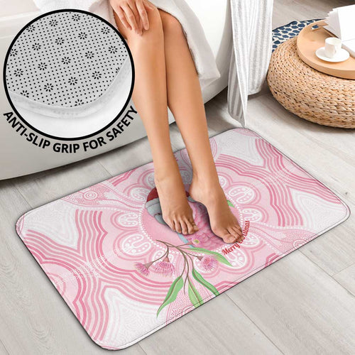 Funny Pink Galah Australia Christmas Bathroom Set Eucalyptus Blossoms Aboriginal Art - Aussie Hoodie