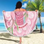 Funny Pink Galah Australia Christmas Beach Blanket Eucalyptus Blossoms Aboriginal Art - Aussie Hoodie