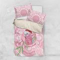 Funny Pink Galah Australia Christmas Bedding Set Eucalyptus Blossoms Aboriginal Art - Aussie Hoodie