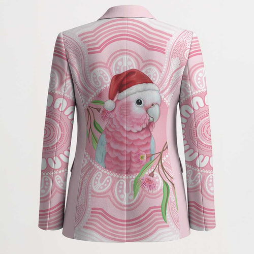 Funny Pink Galah Australia Christmas Blazer Eucalyptus Blossoms Aboriginal Art - Aussie Hoodie