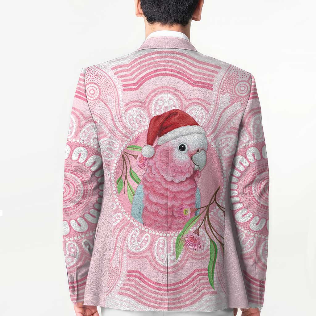 Funny Pink Galah Australia Christmas Blazer Eucalyptus Blossoms Aboriginal Art - Aussie Hoodie