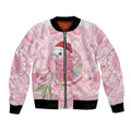 Funny Pink Galah Australia Christmas Bomber Jacket Eucalyptus Blossoms Aboriginal Art - Aussie Hoodie