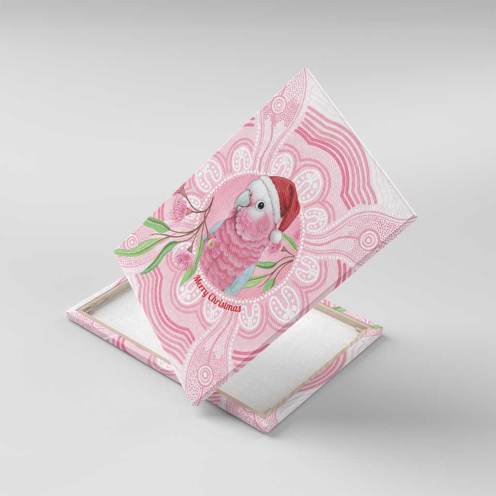 Funny Pink Galah Australia Christmas Canvas Wall Art Eucalyptus Blossoms Aboriginal Art - Aussie Hoodie