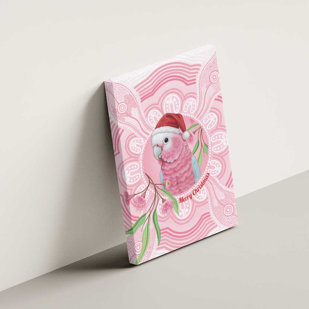 Funny Pink Galah Australia Christmas Canvas Wall Art Eucalyptus Blossoms Aboriginal Art - Aussie Hoodie