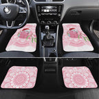 Funny Pink Galah Australia Christmas Car Mats Eucalyptus Blossoms Aboriginal Art - Aussie Hoodie
