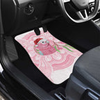 Funny Pink Galah Australia Christmas Car Mats Eucalyptus Blossoms Aboriginal Art - Aussie Hoodie