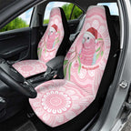 Funny Pink Galah Australia Christmas Car Seat Cover Eucalyptus Blossoms Aboriginal Art - Aussie Hoodie