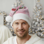 Funny Pink Galah Australia Christmas Santa Hat Eucalyptus Blossoms Aboriginal Art - Aussie Hoodie