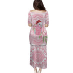 Funny Pink Galah Australia Christmas Family Matching Puletasi and Hawaiian Shirt Eucalyptus Blossoms Aboriginal Art - Aussie Hoodie