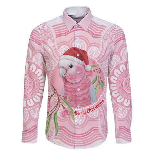 Funny Pink Galah Australia Christmas Family Matching Short Sleeve Bodycon Dress and Hawaiian Shirt Eucalyptus Blossoms Aboriginal Art - Aussie Hoodie