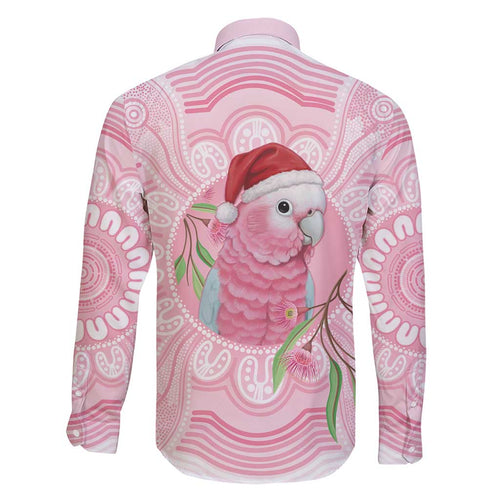 Funny Pink Galah Australia Christmas Family Matching Short Sleeve Bodycon Dress and Hawaiian Shirt Eucalyptus Blossoms Aboriginal Art - Aussie Hoodie