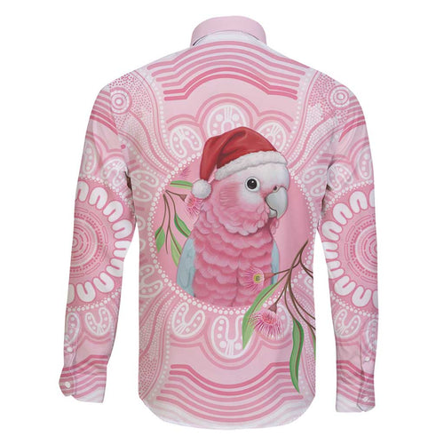 Funny Pink Galah Australia Christmas Family Matching Summer Maxi Dress and Hawaiian Shirt Eucalyptus Blossoms Aboriginal Art - Aussie Hoodie