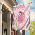 Funny Pink Galah Australia Christmas Garden Flag Eucalyptus Blossoms Aboriginal Art - Aussie Hoodie