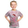 Funny Pink Galah Australia Christmas Kid T Shirt Eucalyptus Blossoms Aboriginal Art - Aussie Hoodie
