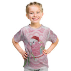 Funny Pink Galah Australia Christmas Kid T Shirt Eucalyptus Blossoms Aboriginal Art - Aussie Hoodie