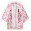 Funny Pink Galah Australia Christmas Kimono Eucalyptus Blossoms Aboriginal Art - Aussie Hoodie