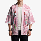 Funny Pink Galah Australia Christmas Kimono Eucalyptus Blossoms Aboriginal Art - Aussie Hoodie
