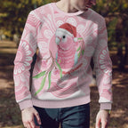 Funny Pink Galah Australia Christmas Ugly Christmas Sweater Eucalyptus Blossoms Aboriginal Art - Aussie Hoodie
