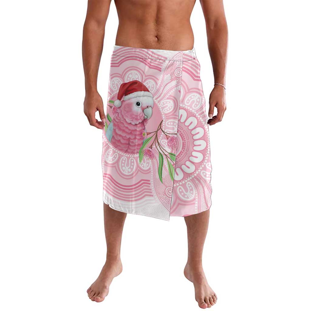 Funny Pink Galah Australia Christmas Lavalava Eucalyptus Blossoms Aboriginal Art - Aussie Hoodie