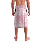 Funny Pink Galah Australia Christmas Lavalava Eucalyptus Blossoms Aboriginal Art - Aussie Hoodie