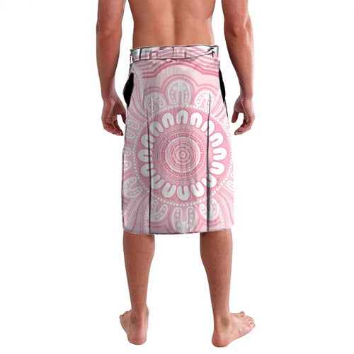 Funny Pink Galah Australia Christmas Lavalava Eucalyptus Blossoms Aboriginal Art - Aussie Hoodie