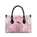 Funny Pink Galah Australia Christmas Leather Bag Eucalyptus Blossoms Aboriginal Art - Aussie Hoodie