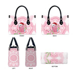 Funny Pink Galah Australia Christmas Leather Bag Eucalyptus Blossoms Aboriginal Art - Aussie Hoodie