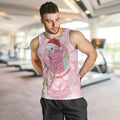 Funny Pink Galah Australia Christmas Men Tank Top Eucalyptus Blossoms Aboriginal Art - Aussie Hoodie