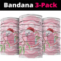 Funny Pink Galah Australia Christmas Neck Gaiter Eucalyptus Blossoms Aboriginal Art - Aussie Hoodie