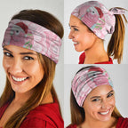 Funny Pink Galah Australia Christmas Neck Gaiter Eucalyptus Blossoms Aboriginal Art - Aussie Hoodie