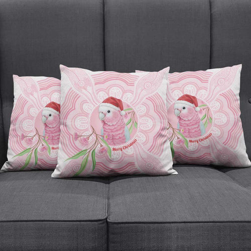 Funny Pink Galah Australia Christmas Pillow Cover Eucalyptus Blossoms Aboriginal Art - Aussie Hoodie