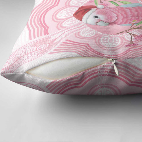 Funny Pink Galah Australia Christmas Pillow Cover Eucalyptus Blossoms Aboriginal Art - Aussie Hoodie