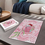 Funny Pink Galah Australia Christmas Puzzle Eucalyptus Blossoms Aboriginal Art - Aussie Hoodie